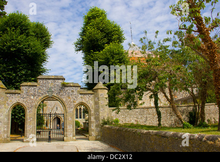 Arundel castle entrance gates in West Sussex England Stock Photo - Alamy