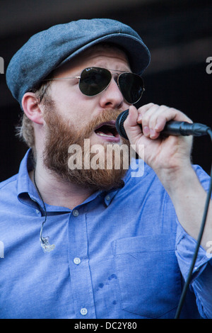 Alex Clare perfoms live during the Sziget Festival 2013 in Budapest (Hungary) Stock Photo