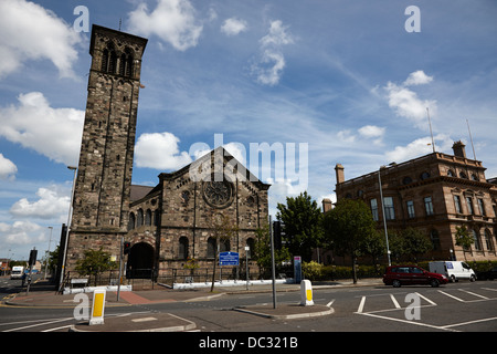 sinclair seamens presbyterian church and Belfast Harbour Commissioners office on corporation square Northern Ireland UK Stock Photo