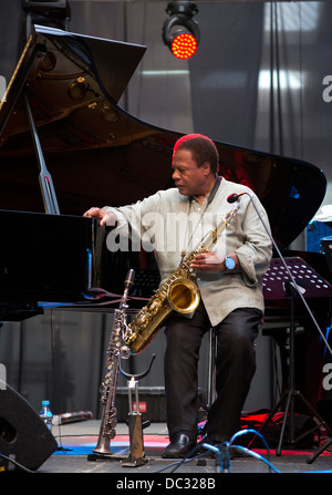 Wayne Shorter performed at Warsaw Summer Jazz Days 2013 in Soho Factory, Warsaw, Poland. Stock Photo