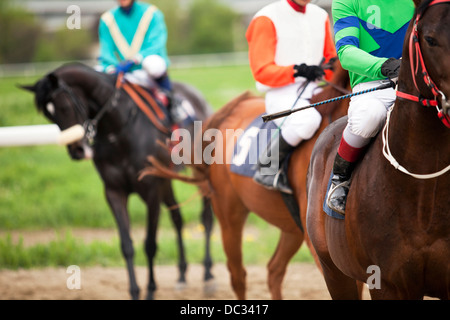 horse racing Stock Photo