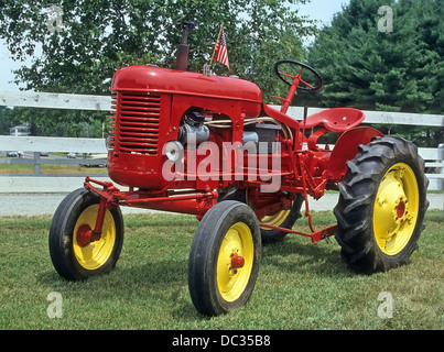 Restored antique Massey-Harris pony tractor found in New Hampshire, USA. Stock Photo