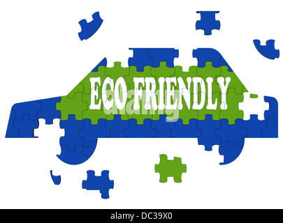 Eco Friendly Car Means Environmentally Clean Automobile Stock Photo