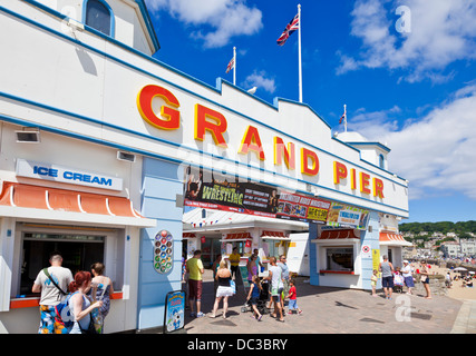 Weston Super Mare Grand Pier Weston-Super-Mare Somerset England UK GB EU Europe Stock Photo