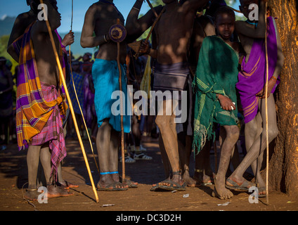 Bodi Tribe People During Kael Ceremony, Hana Mursi, Omo Valley ...