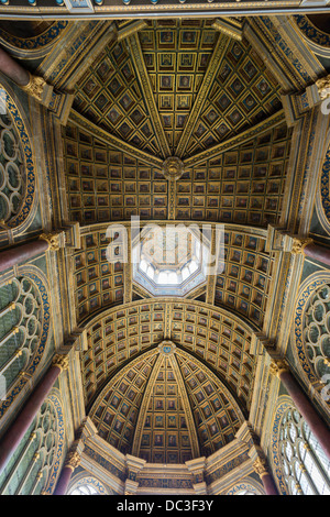 Ceiling of the St Saturnine Chapel, Fontainebleau Palace, France Stock Photo
