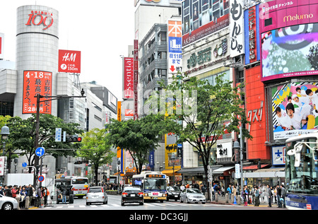 street scene Shibuya Tokyo Japan Stock Photo