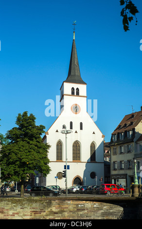 St Guillaume protestant church 14th Century Strasbourg Alsace France Stock Photo