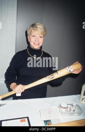 GREER JOHNSON with Mickey Mantle collection at South Gate Hotel in New York 1997.k10575jbb.(Credit Image: © John Barrett/Globe Photos/ZUMAPRESS.com) Stock Photo