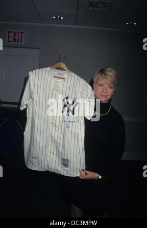 GREER JOHNSON with Mickey Mantle collection at South Gate Hotel in New York 1997.k10575jbb.(Credit Image: © John Barrett/Globe Photos/ZUMAPRESS.com) Stock Photo