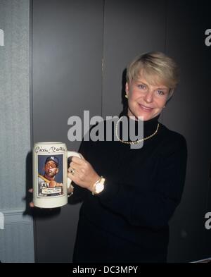 GREER JOHNSON with Mickey Mantle collection at South Gate Hotel in New York 1997.k10575jbb.(Credit Image: © John Barrett/Globe Photos/ZUMAPRESS.com) Stock Photo