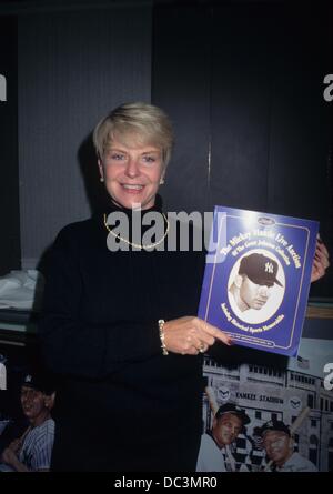 GREER JOHNSON with Mickey Mantle collection at South Gate Hotel in New York 1997.k10575jbb.(Credit Image: © John Barrett/Globe Photos/ZUMAPRESS.com) Stock Photo