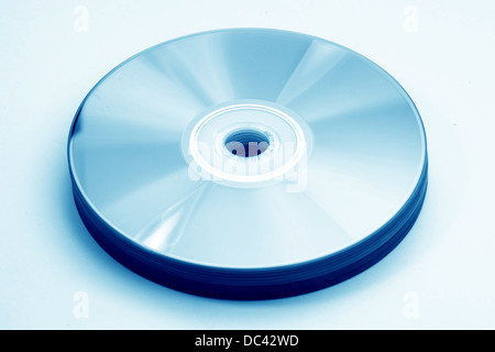 cd isolated on white background macro close up Stock Photo