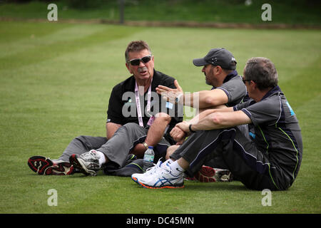 Durham, UK. 08th Aug, 2013. Rodney Marsh (left) at Australia's training session at the Emirates Durham International Cricket Ground  in Chester-le-Street. The session was the final team practise ahead of the 4th Investec Ashes Test match between England and Australia. Credit:  Stuart Forster/Alamy Live News Stock Photo