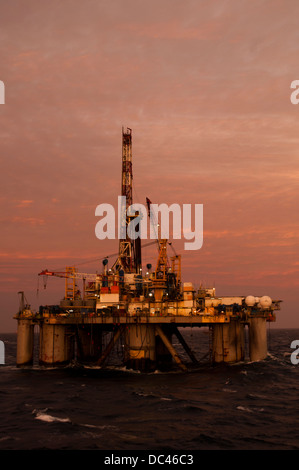 Falcon 100 hundred oil rig offshore Rio de Janeiro Campos Basin working ...