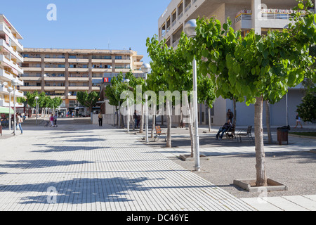 Town centre street at Salou Stock Photo - Alamy