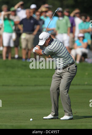 Oak Hill, Rochester, NY, USA. 08th Aug, 2013. Steve Stricker during the first round of the 95th PGA Championship at Oak Hill Country Club in Rochester, New York. Credit:  Action Plus Sports/Alamy Live News Stock Photo