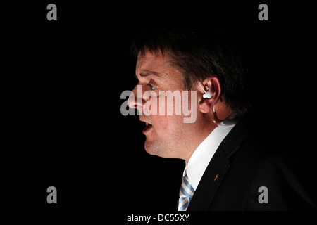 European Parliament election in the North West results night at Manchester Town Hall. Nick Griffin Stock Photo