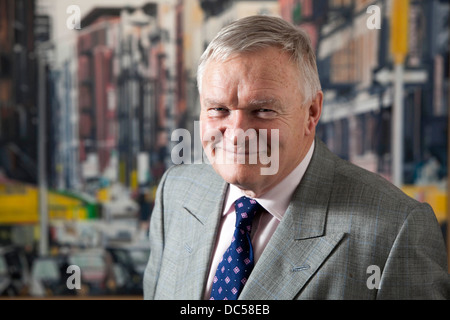 Bruntwood Chairman Michael Oglesby pictured in the City Tower , Piccadilly Plaza , Manchester Stock Photo