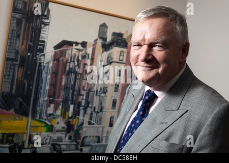 Bruntwood Chairman Michael Oglesby pictured in the City Tower , Piccadilly Plaza , Manchester Stock Photo