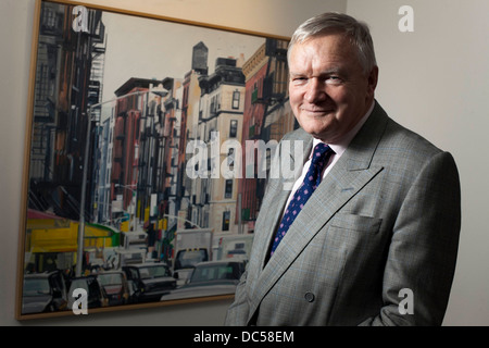 Bruntwood Chairman Michael Oglesby pictured in the City Tower , Piccadilly Plaza , Manchester Stock Photo