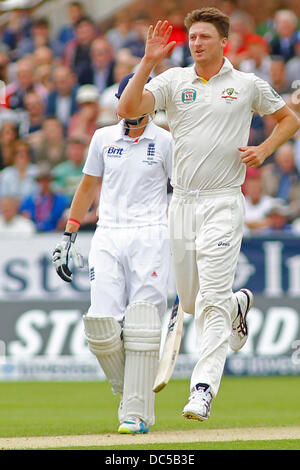 Chester Le Street, UK. 09th Aug, 2013. Jackson Bird during day one of the Investec Ashes 4th test match at The Emirates Riverside Stadium, on August 09, 2013 in London, England. Credit:  Mitchell Gunn/ESPA/Alamy Live News Stock Photo