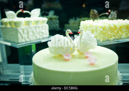 Black Swan Luxury Cake shop in Beijing, China Stock Photo