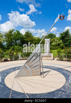 The Ambion Hill memorial sundial at Bosworth Battlefield where King ...