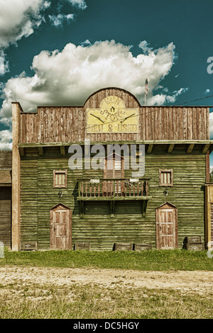 Gun Store in the Western City - Kraina Westernu - in Sarnowa Gora, Poland Stock Photo