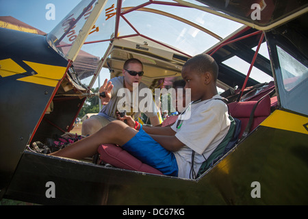 The annual Metro Detroit Youth Day offers games, food, education, and entertainment for more than 30,000 children. Stock Photo