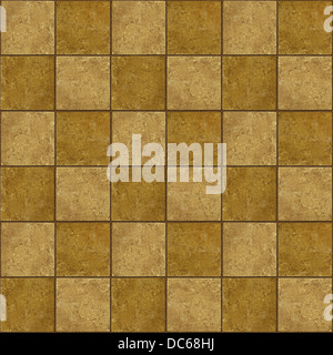 36 ceramic two-tone greenish brown stone tiles seamlessly tileable Stock Photo