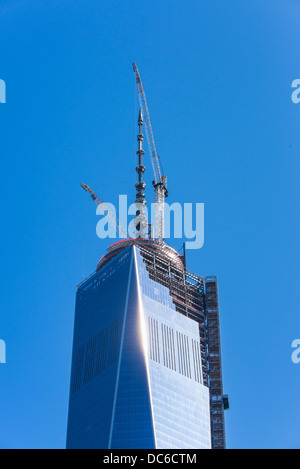 Freedom tower under construction Stock Photo