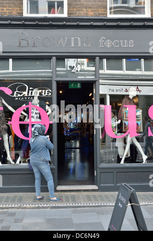 Browns Fashion Store In South Molton Street, Mayfair, London, UK Stock ...