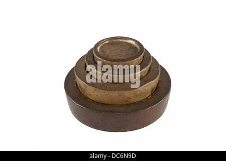 Old Scale Weights Stock Photo