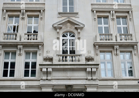 Building facade of Number 35 Harley Street, London, UK. Stock Photo