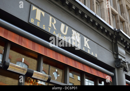 Trunk restaurant and bar in Warren Street, Fitzrovia, London, UK. Stock Photo