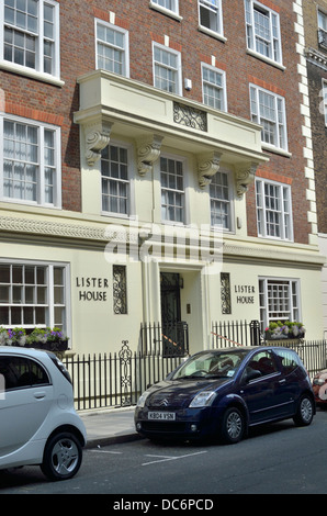 Lister House private dental clinic in Wimpole Street, Marylebone, London, UK. Stock Photo