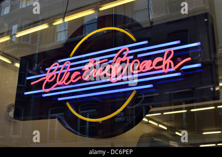 Electric Beach tanning shop, London, UK. Stock Photo