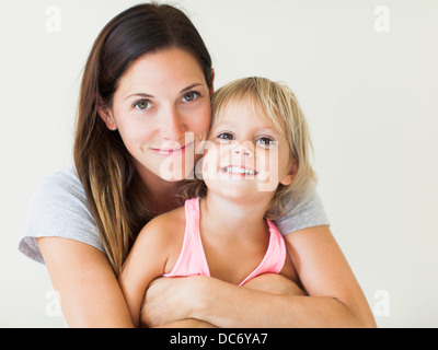 Portrait of mother with daughter (2-3) Stock Photo