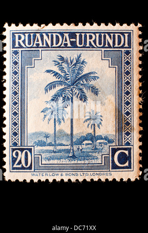 Ruanda Urundi postage stamp Stock Photo