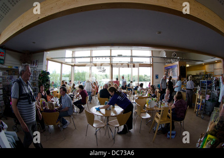 Cafe at visitors centre Stock Photo