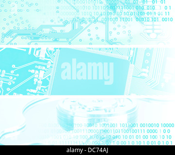 An image of microchip background - technology concept Stock Photo