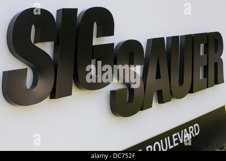 A sign outside of a Sig Sauer firearms manufacturing facility Stock ...