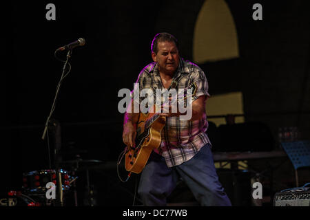 Senigallia, Italy. 9th August, 2013. Summer Jamboree 6th day  [International Festival 60's revival Rock & Roll] The Paladins Performing at the Main Stage in the Foro Annonario, Senigallia, Italy on Aug 09, 2013. Credit:  Valerio Agolino/Alamy Live News Stock Photo