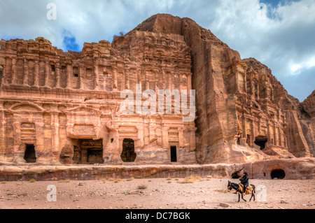 Ancient ruins in Petra, Jordan Stock Photo