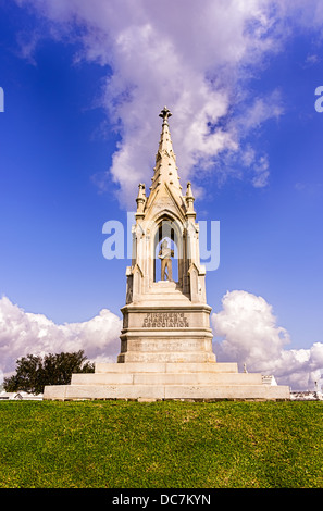 Fireman's Charitable Association In Memoriam in 1887 Greenwood Cemetery New Orleans LA USA Stock Photo