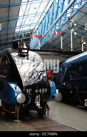 LNER Class A4 Pacific 4489 Dominion of Canada on display in the national railway museum york england uk Stock Photo