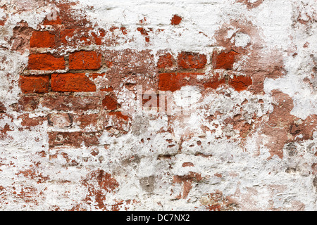 background from old painted brick wall Stock Photo