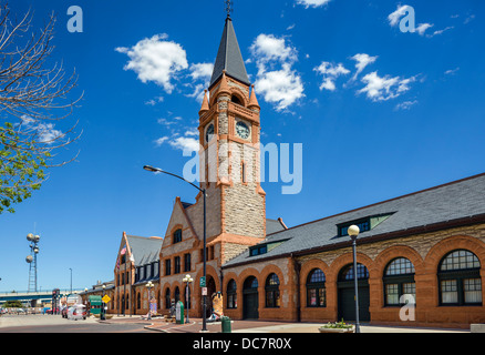 Cheyenne Depot in historic downtown Cheyenne, Wyoming, USA Stock Photo