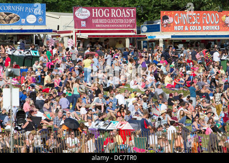 Bristol,UK,10th August 2013,Large crowds basked in the sunshine at the 35th Bristol balloon Fiesta Credit: Keithlarby/Alamy Live news Stock Photo